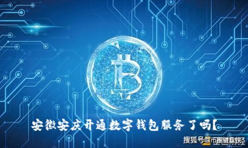 安徽安慶開通數字錢包服務了嗎？